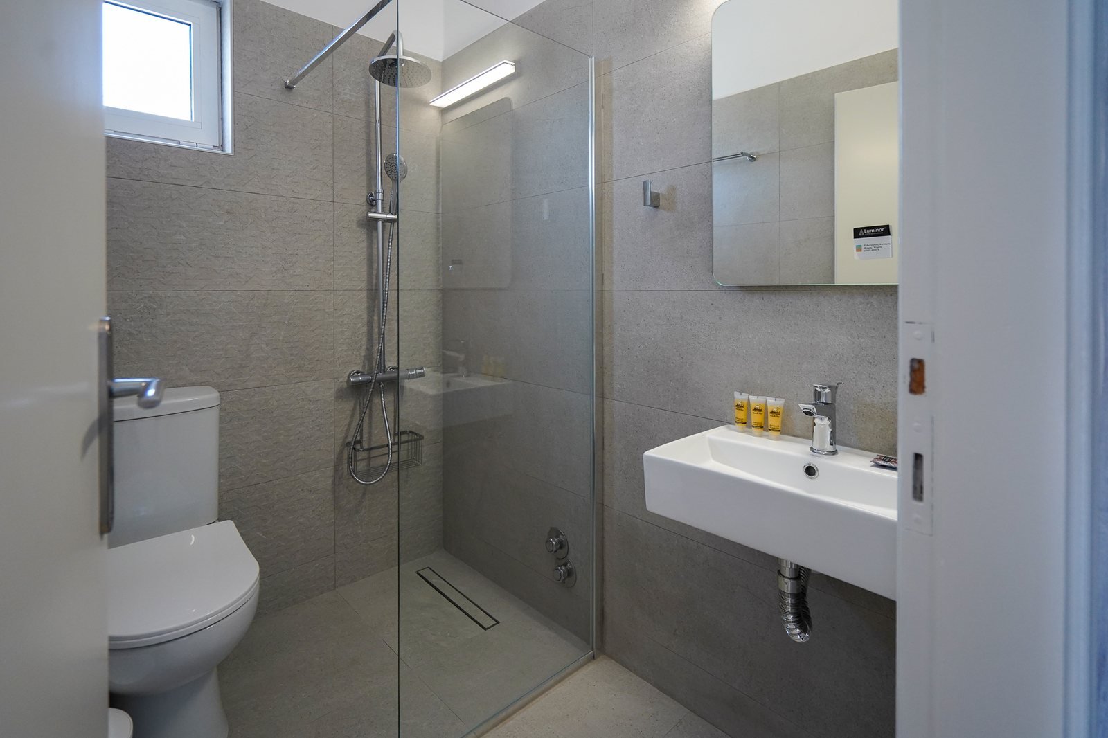 Bathroom with walk-in shower