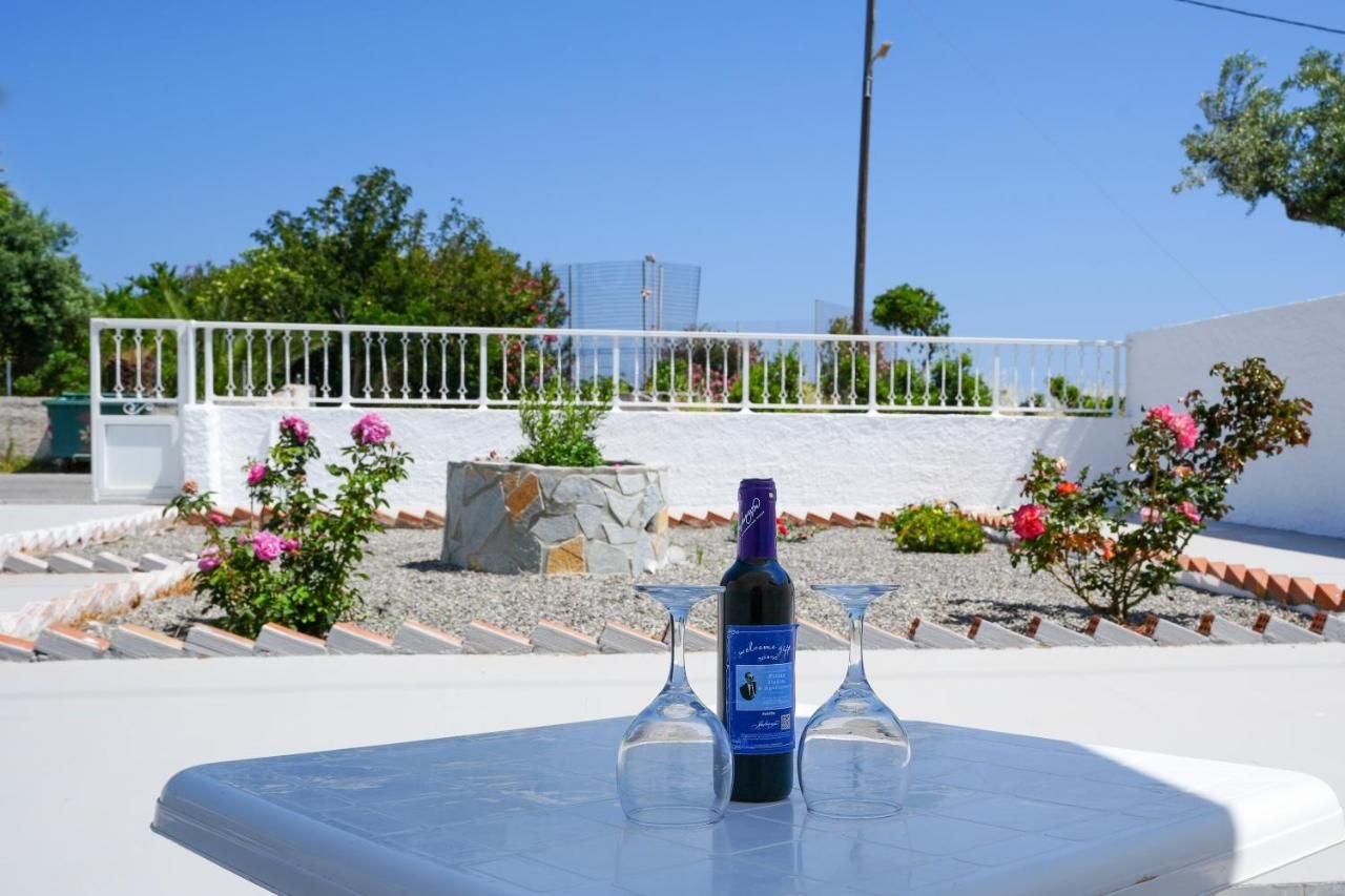 Private veranda on the garden with welcome wine