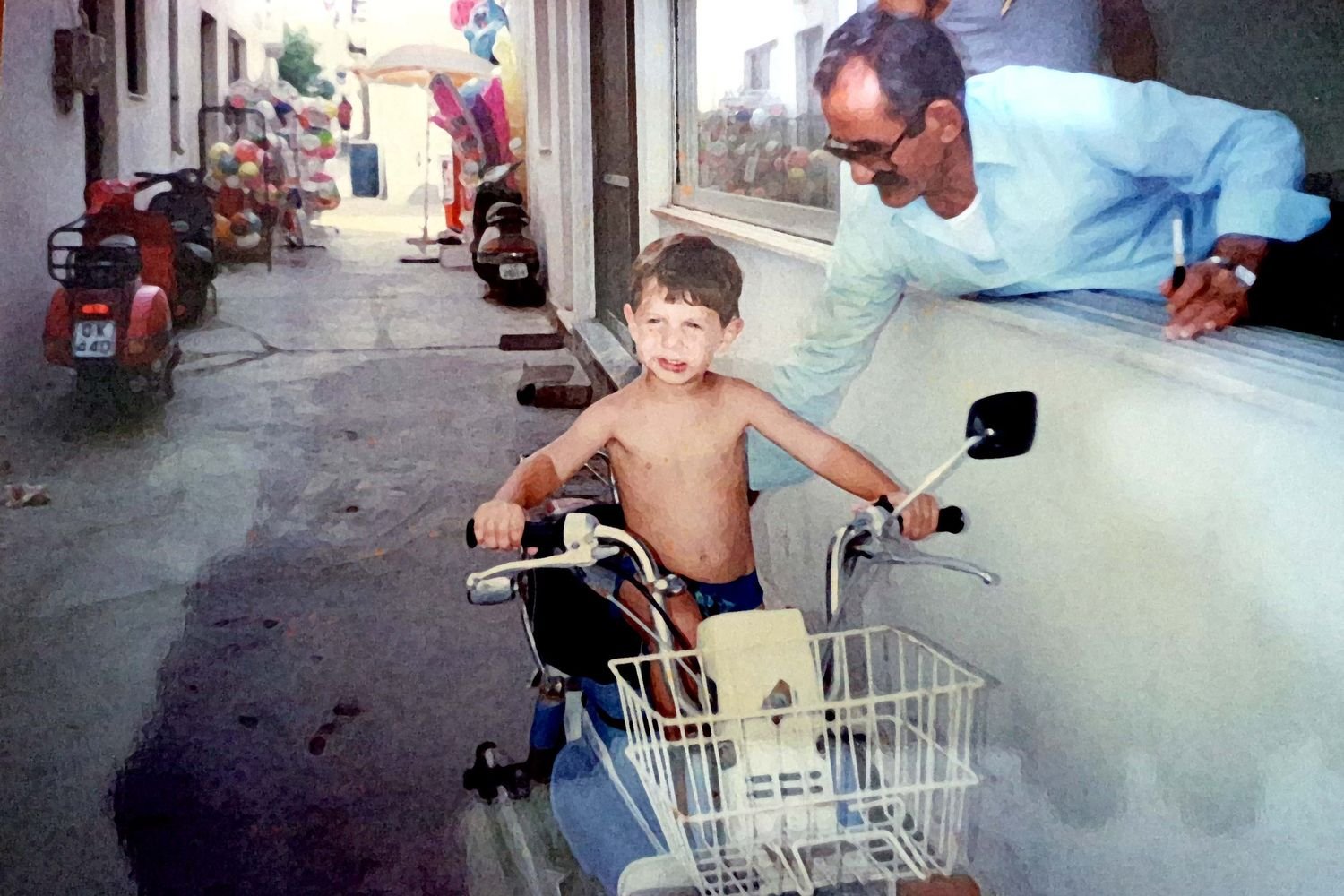 Our grandfather in Kardamena, decades ago